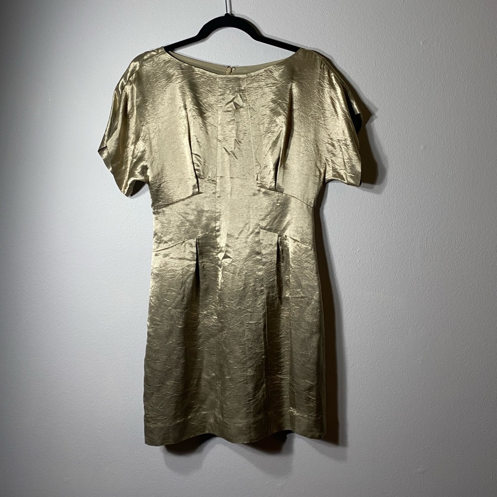 BR Banana Republic gold dress size 8